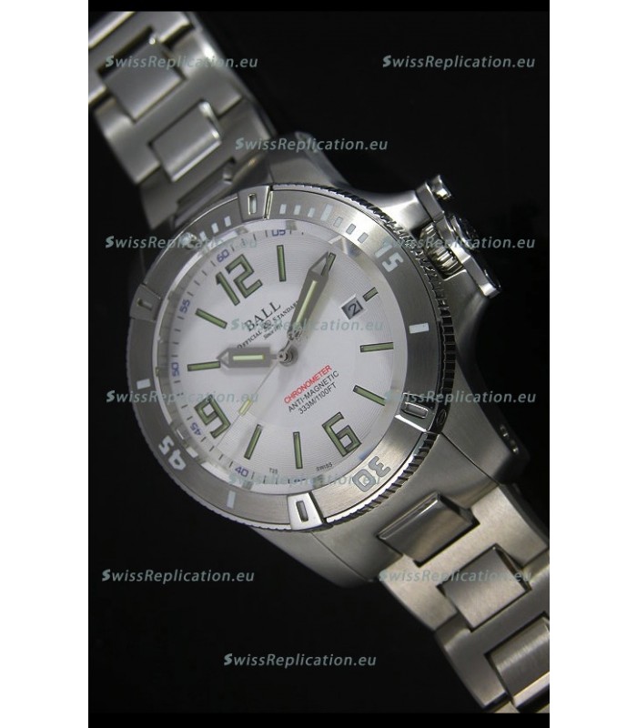 Ball Hydrocarbon Spacemaster Automatic Replica Watch in White Dial - Original Citizen Movement 