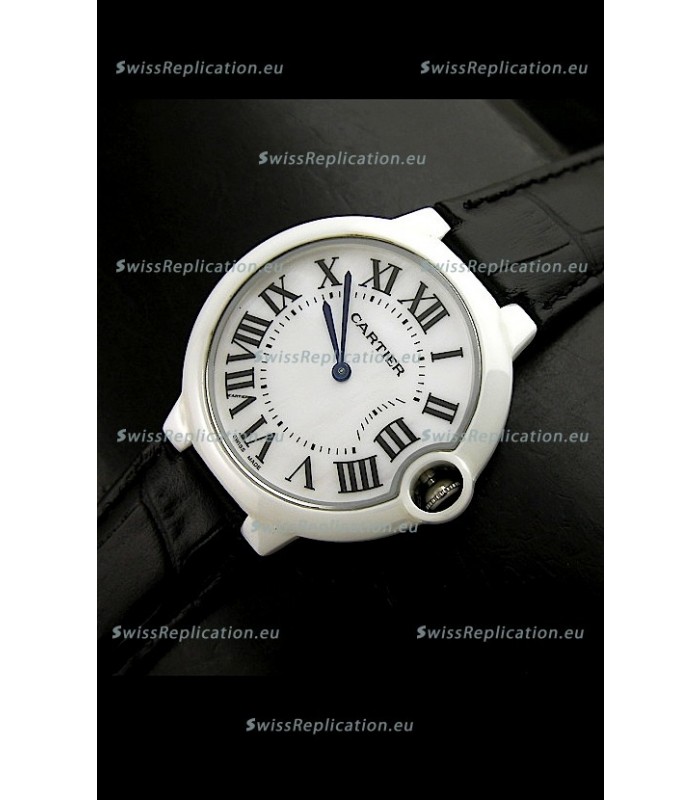 Cartier Ballon de Ladies Replica Watch in White Dial