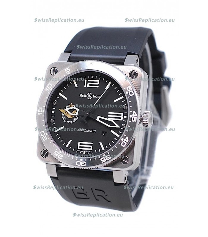 Bell and Ross BR 03 Type Aviation Brushed Steel Swiss Automatic Watch