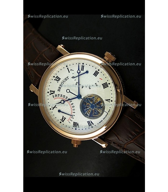 Breguet Retrograde Day/Date Japanese Automatic Watch with Tourbillon