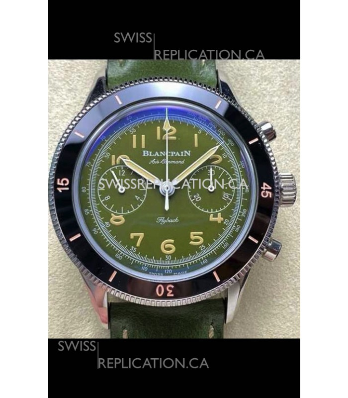 Blancpain Air Command Steel Casing Black Bezel Super Clone Watch 
