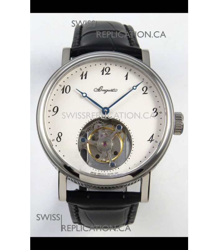 Breguet Classique Tourbillon Stainless Steel Numerals Dial Super Clone Watch 