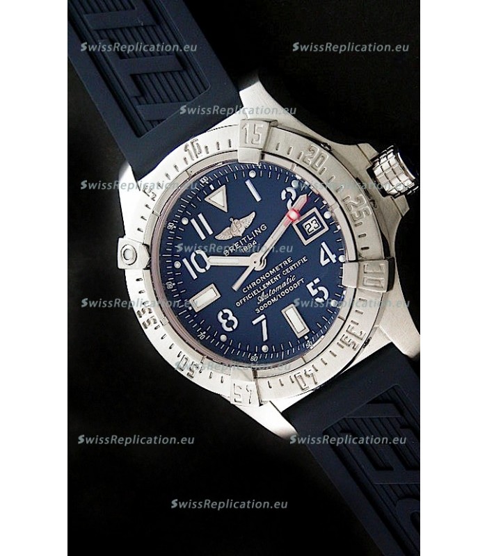 Breitling Seawolf Swiss Automatic Watch in Dark Blue Dial