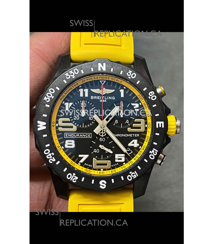 Breitling Endurance PRO 44 Yellow Strap Swiss Quartz Replica Watch