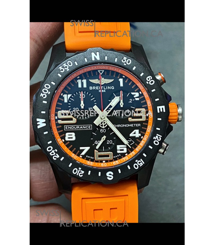 Breitling Endurance PRO 44 Orange Strap Swiss Quartz Replica Watch