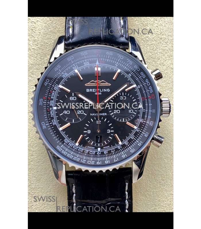 Breitling Navitimer B01 Chronograph 43 Black Dial Super Clone Watch 