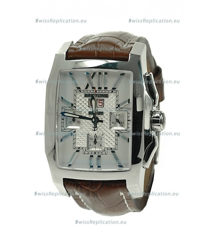 Breitling For Bentley Swiss Flying B Chronograph Watch in Brown Strap