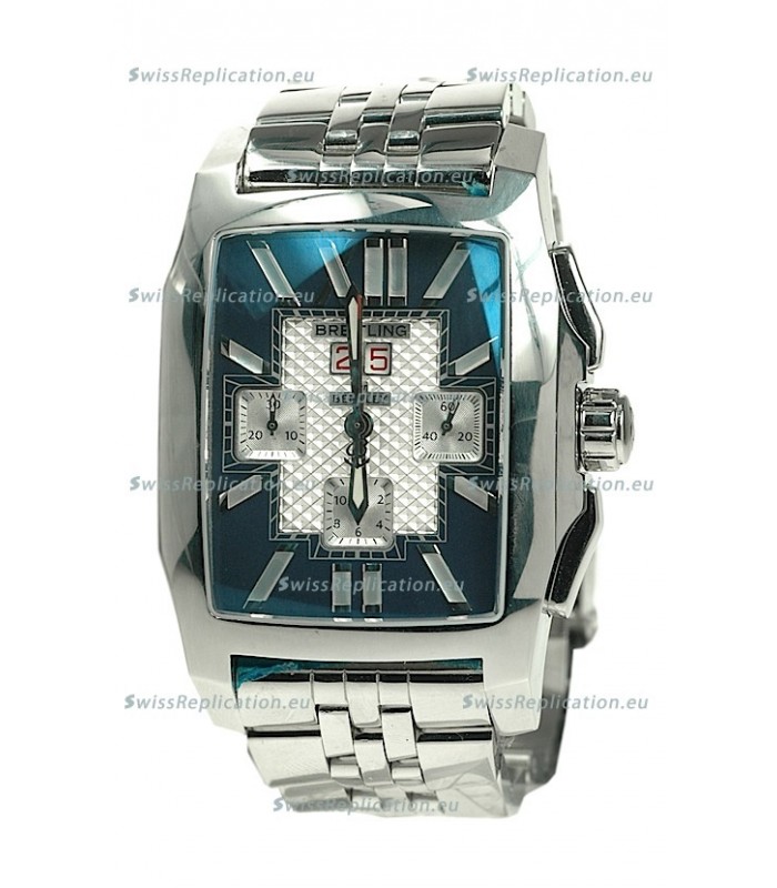 Breitling For Bentley Swiss Flying B Chronograph Steel Watch in Blue Dial