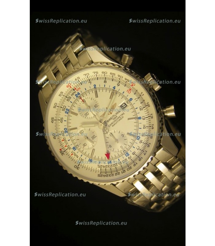 Breitling Navitimer World GMT - 1:1 Mirror Ultimate Edition White Dial