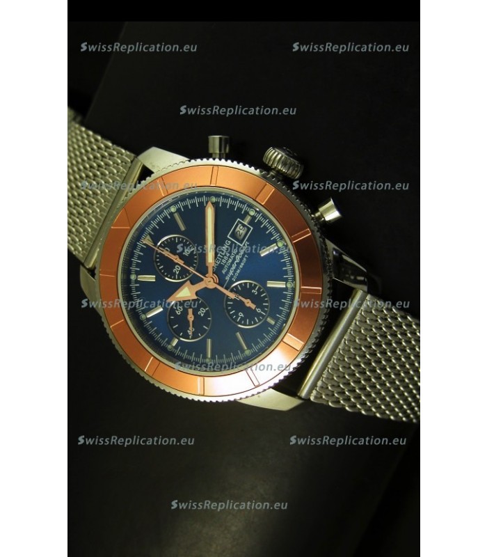 Breitling Super Ocean Blue Dial Chronograph Swiss Watch 