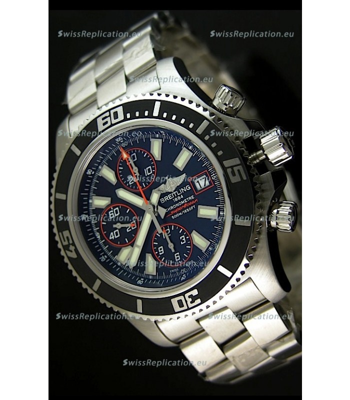 Breitling SuperOcean Abyss Swiss Chronograph Replica Watch - 1:1 Mirror Replica - 44MM Orange Markers
