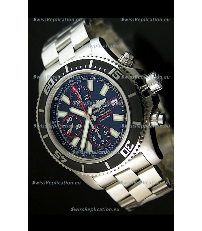Breitling SuperOcean Abyss Swiss Chronograph Replica Watch - 1:1 Mirror Replica - 44MM Red Markers