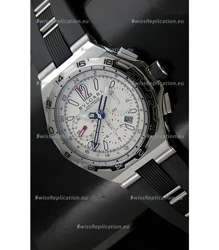 Bvlgari Diagono Professional Swiss Replica Watch in White Dial