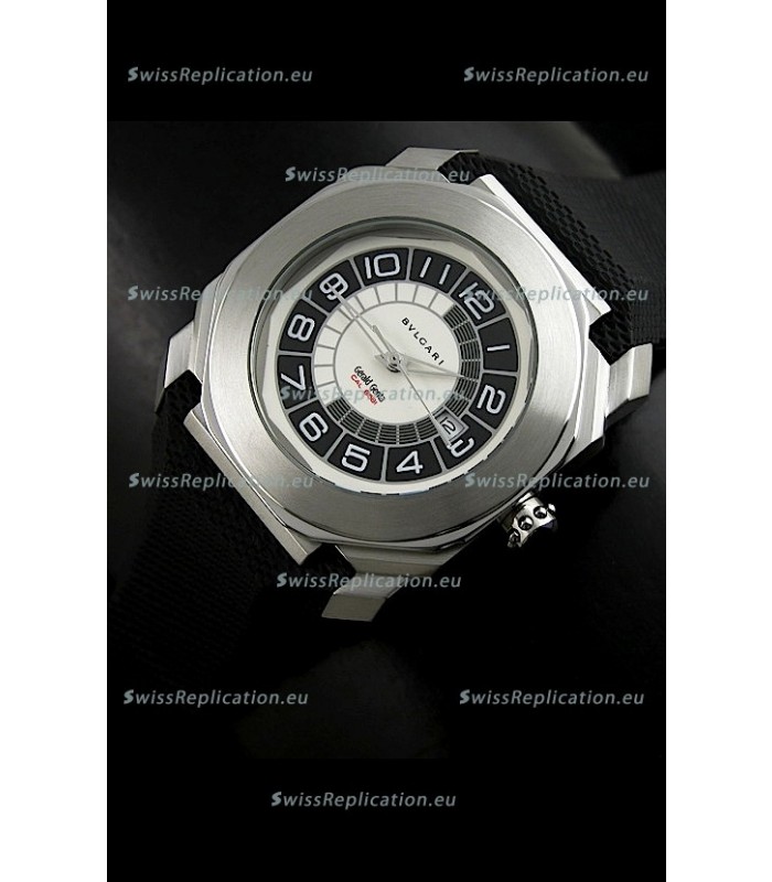 Bvlgari Gerald Genta Swiss Replica Watch in Black&White Dial