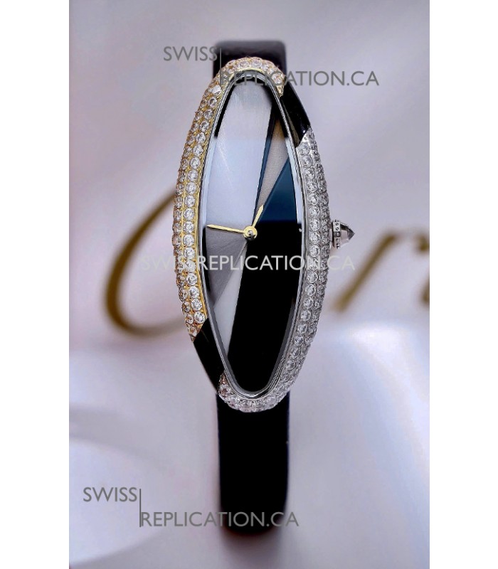Cartier Baignoire Allongée 21MM Swiss Quartz Watch 