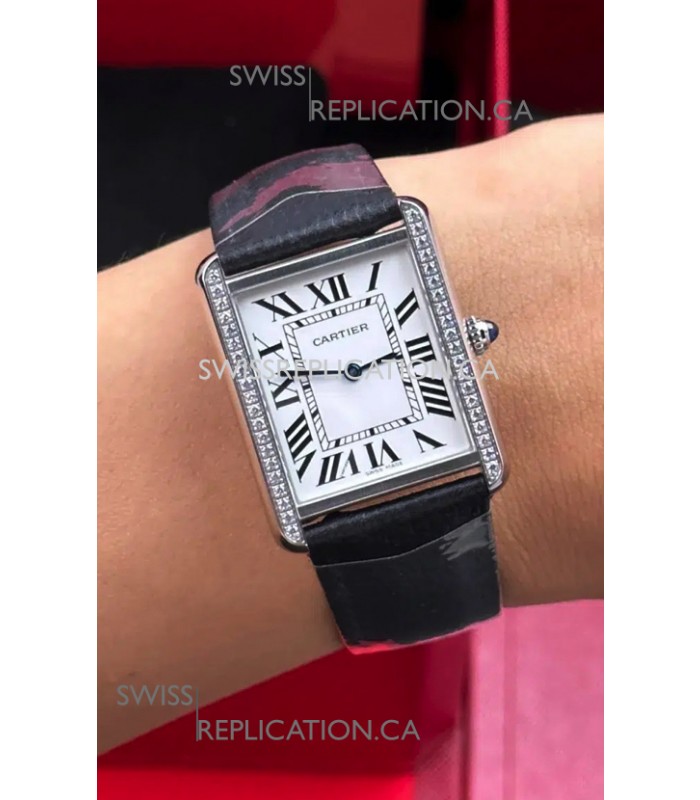 Cartier Tank Solo 27mm Steel Case Swiss Quartz Super Clone Watch 