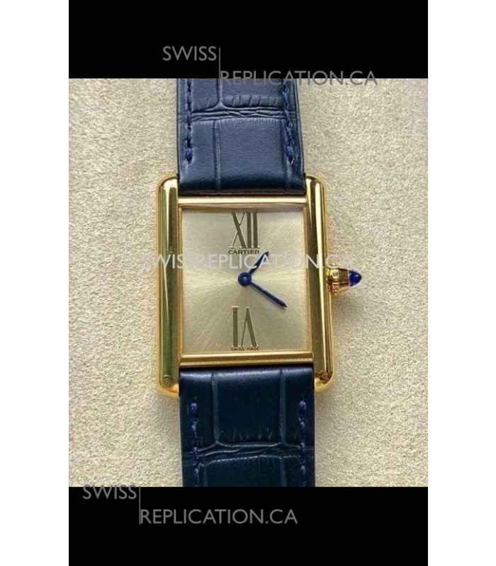 Cartier Tank Louis 25MM Swiss Quartz Movement Gold Case