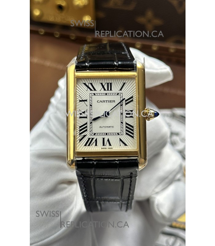 Cartier Tank Louis Automatic 27mm in Yellow Gold Super Clone Watch 
