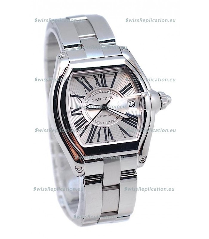 Cartier Roadster Swiss Ladies Swiss Watch in Silver Dial