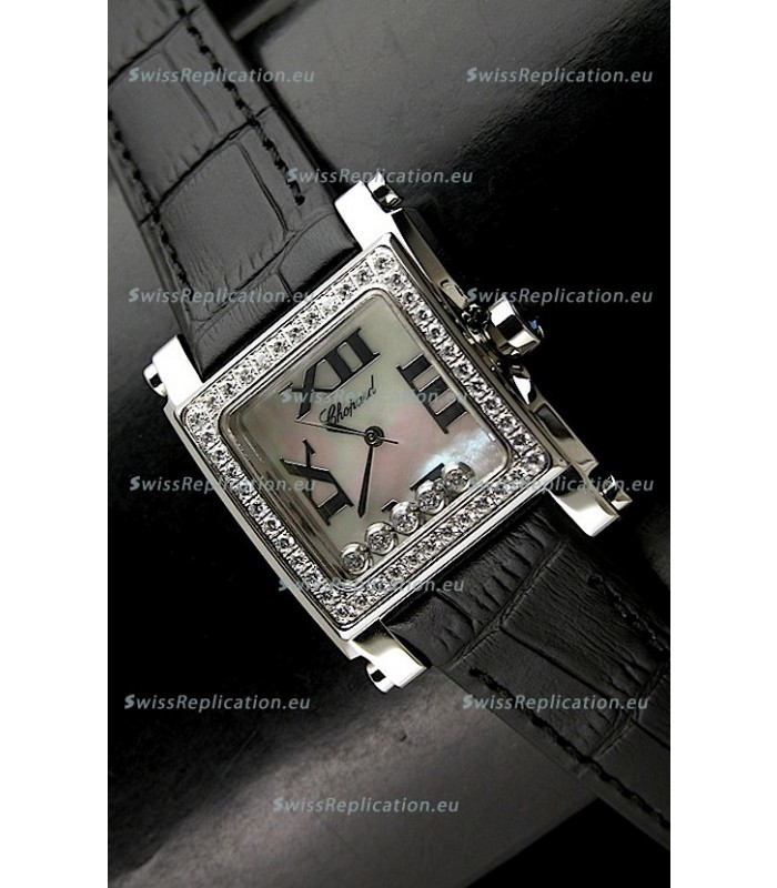 Chopard Happy Sport Swiss Replica Watch in Shell White Dial