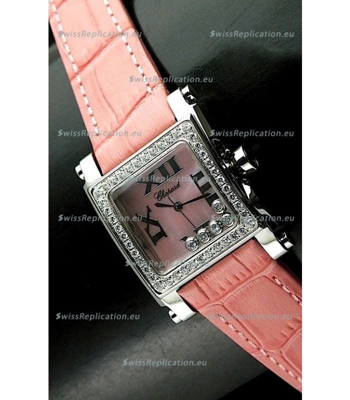 Chopard Happy Sport Swiss Replica Watch in Pink Dial