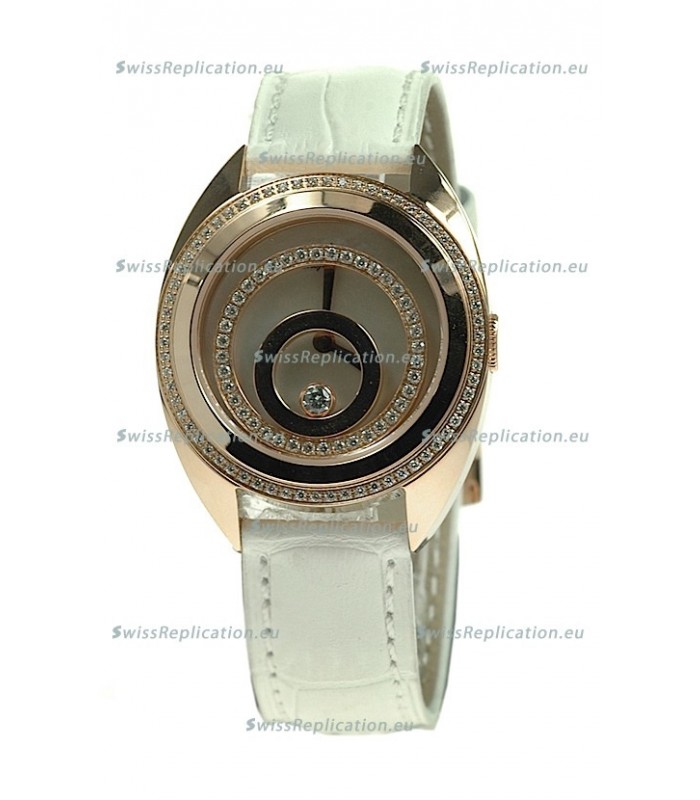 Chopard Happy Spirit Swiss Ladies Replica Gold Watch