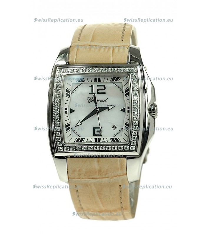 Chopard Two O Ten Ladies Swiss Replica Watch in Yellow Strap