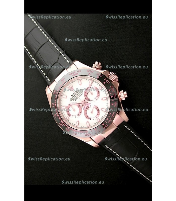 Rolex Oyster Daytona Cosmograph Swiss Replica Rose Gold Watch