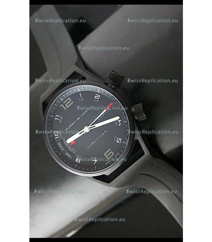 Porsche Design P6750 WorldTimer DLC Swiss Replica Watch