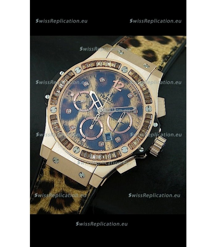 Hublot Big Bang Leopard Rose Gold Swiss Replica Watch