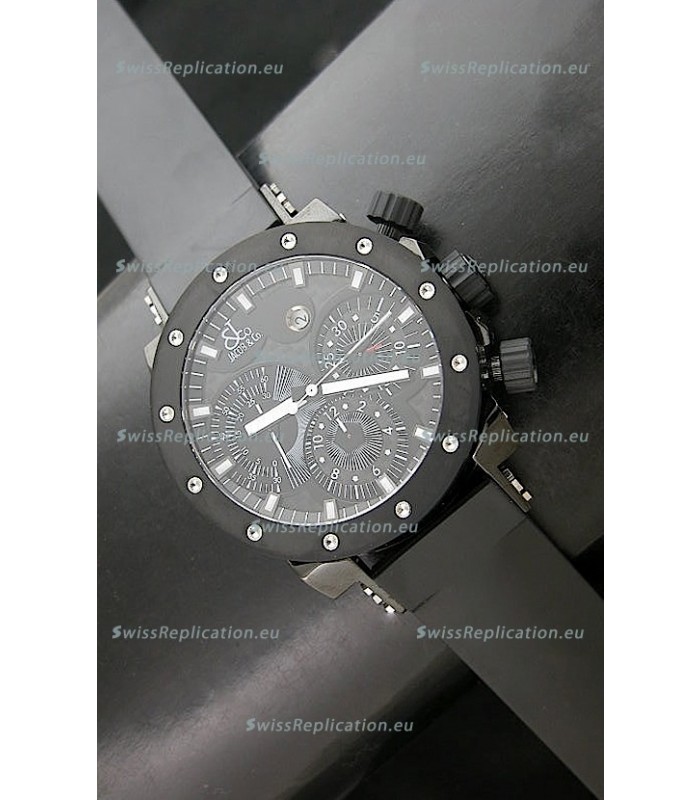 Jacob and Co EPIC II E1 Chonograph PVD Swiss Watch