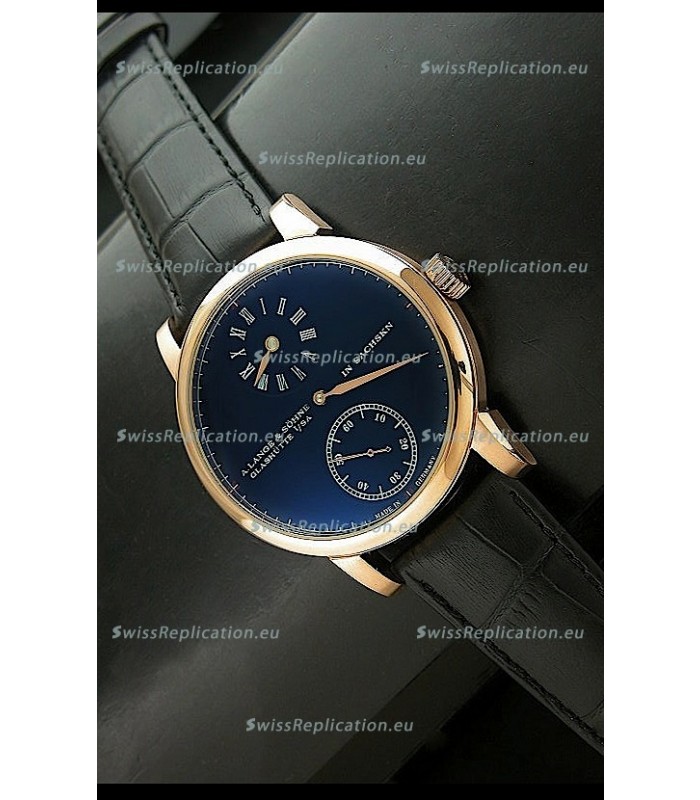 A.Lange & Sohne Glashutte In Sachskn Classic Replica Rose Gold Watch