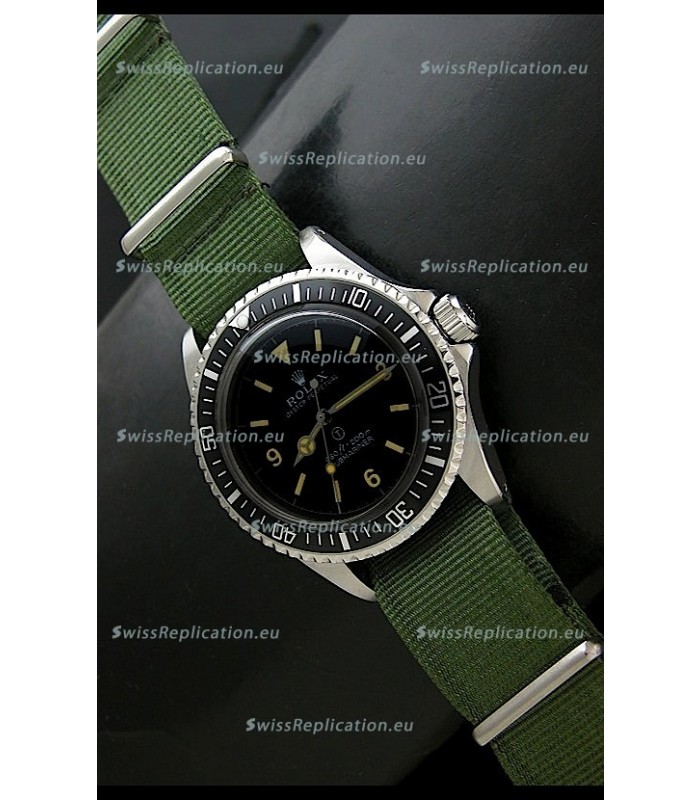 Rolex Submariner Oyster Perpertual Military Swiss Watch