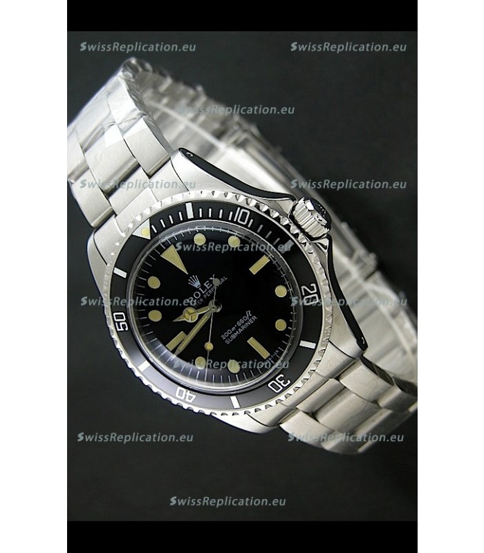 Rolex Submariner Classic Edition No Date Window Swiss Watch