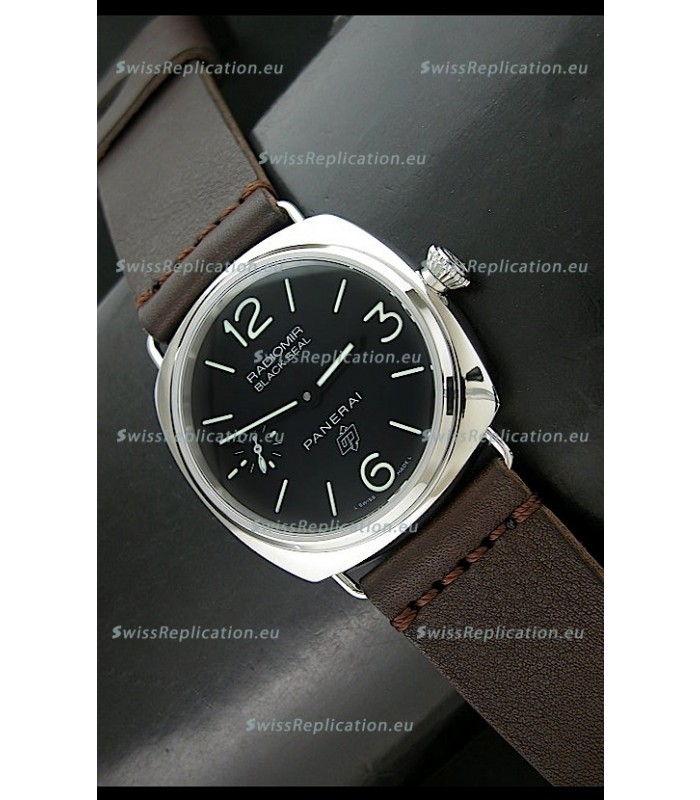 Panerai PAM380 Radiomir Black Seal Swiss Automatic Replica Watch in Brown Strap