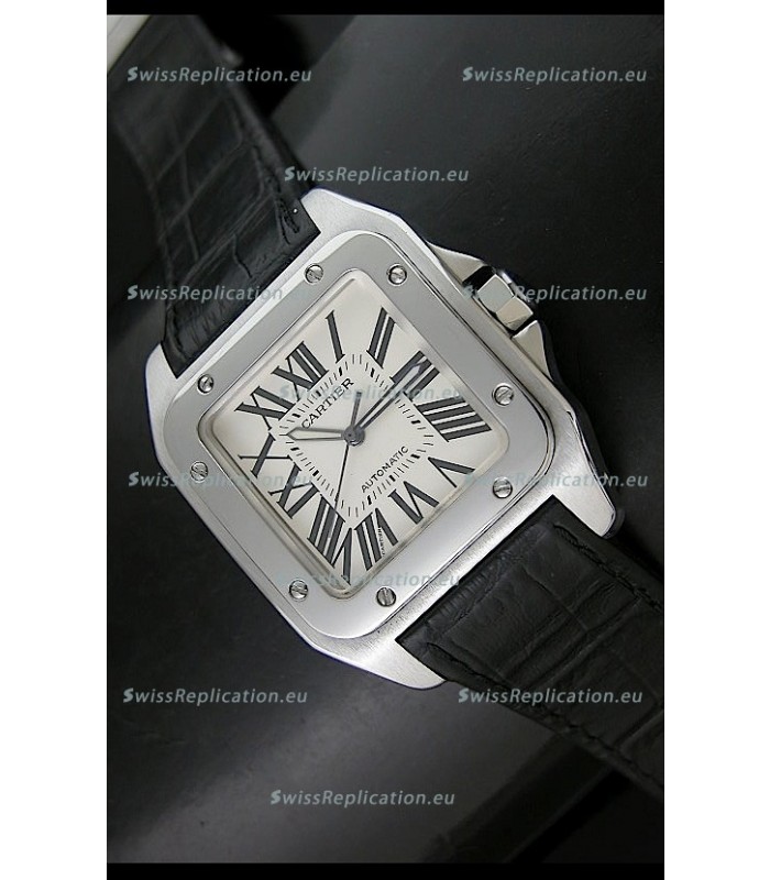 Cartier Santos 100 Swiss Automatic Watch - 1:1 Mirror Replica