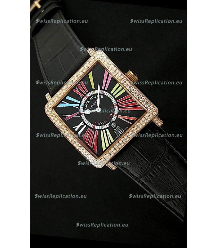 Franck Muller Master Square Swiss Replica Watch in Black Dial