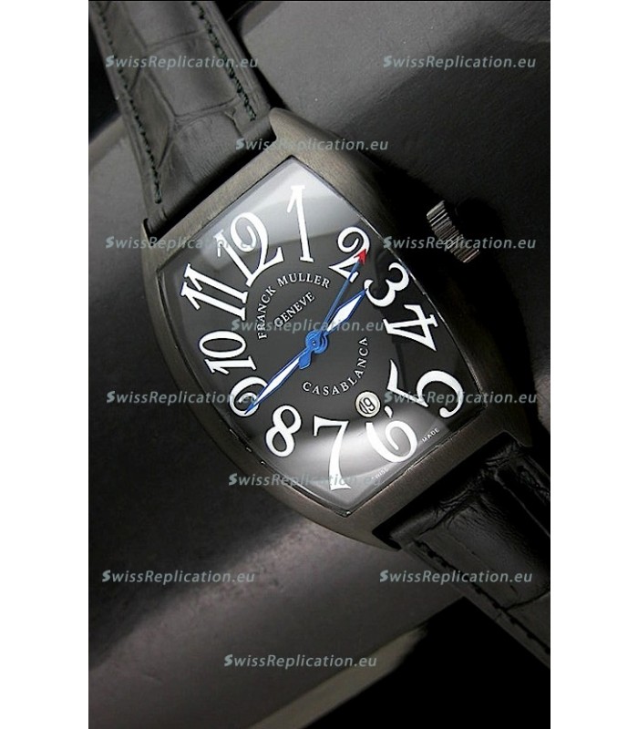 Franck Muller Casa Blanca Japanese Replica Watch in Black Dial