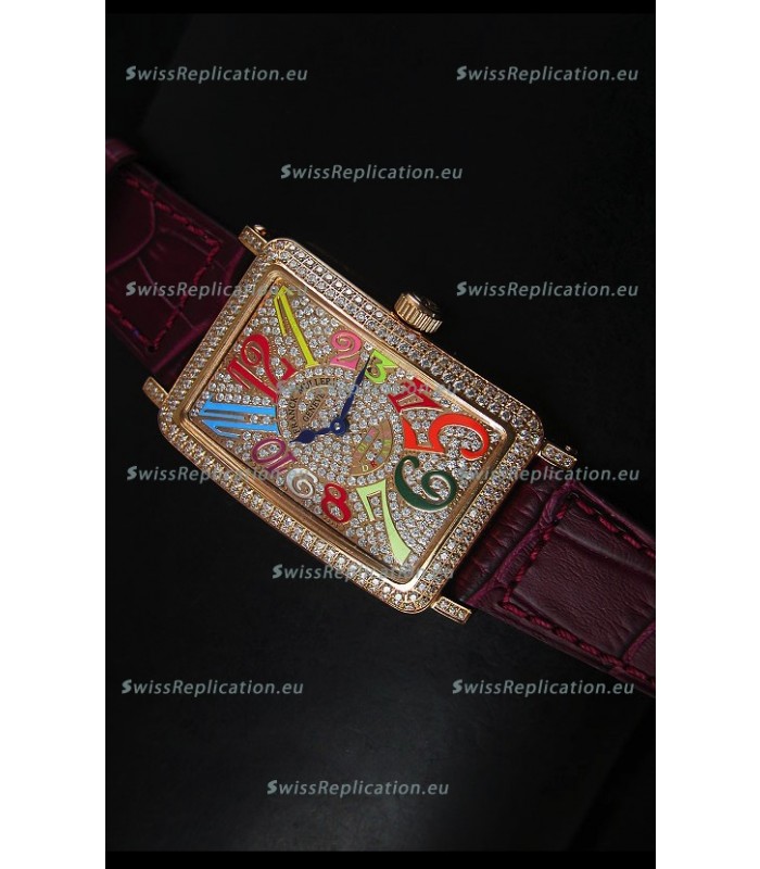 Franck Muller Master of Complications Long Island Ladies Watch in Pink Gold