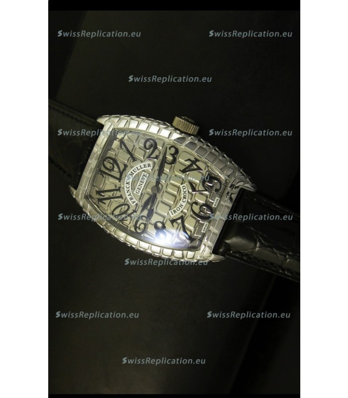 Franck Muller Casablanca Iron Croco Watch in Steel Case