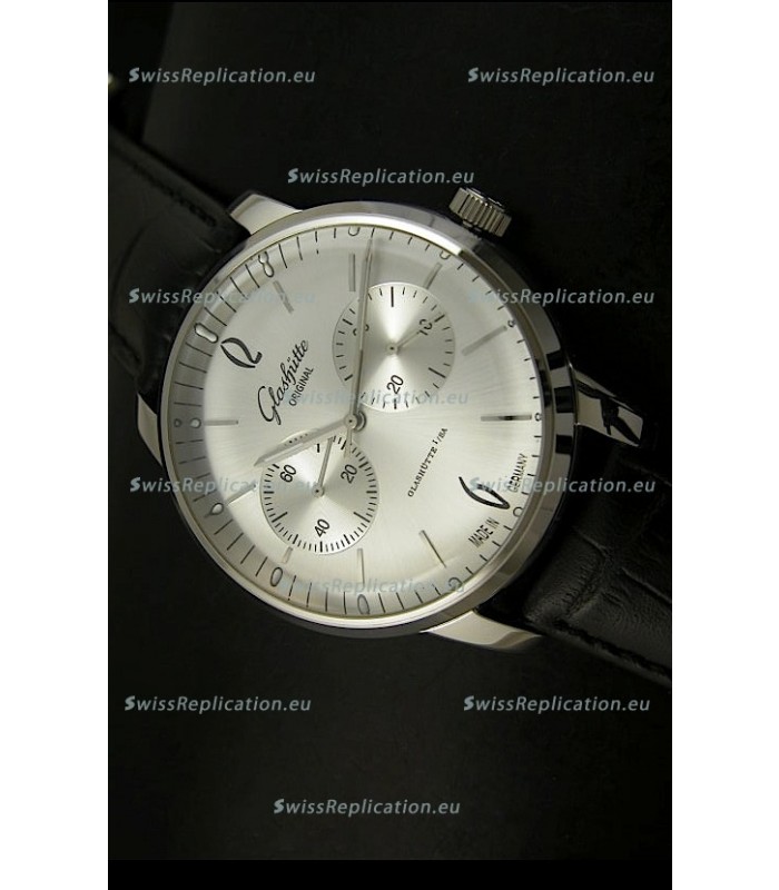 Glashuette Senator Japanese Replica Watch in Steel Dial