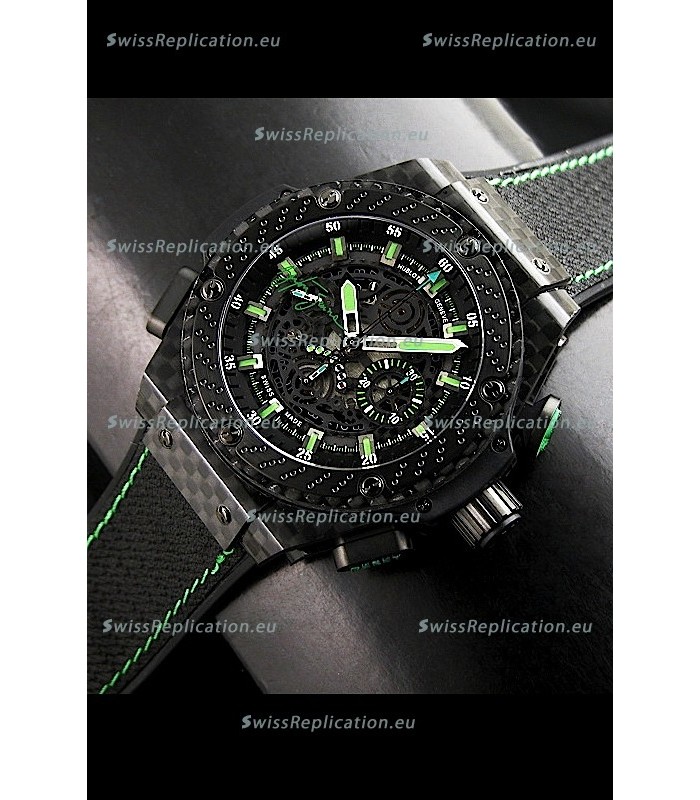 Hublot Big Bang Ayrton Senna Full Carbon Casing Swiss Watch 