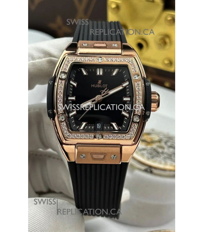 Hublot Spirit of Big Bang Rose Gold Black Dial 39MM Super Clone Watch 