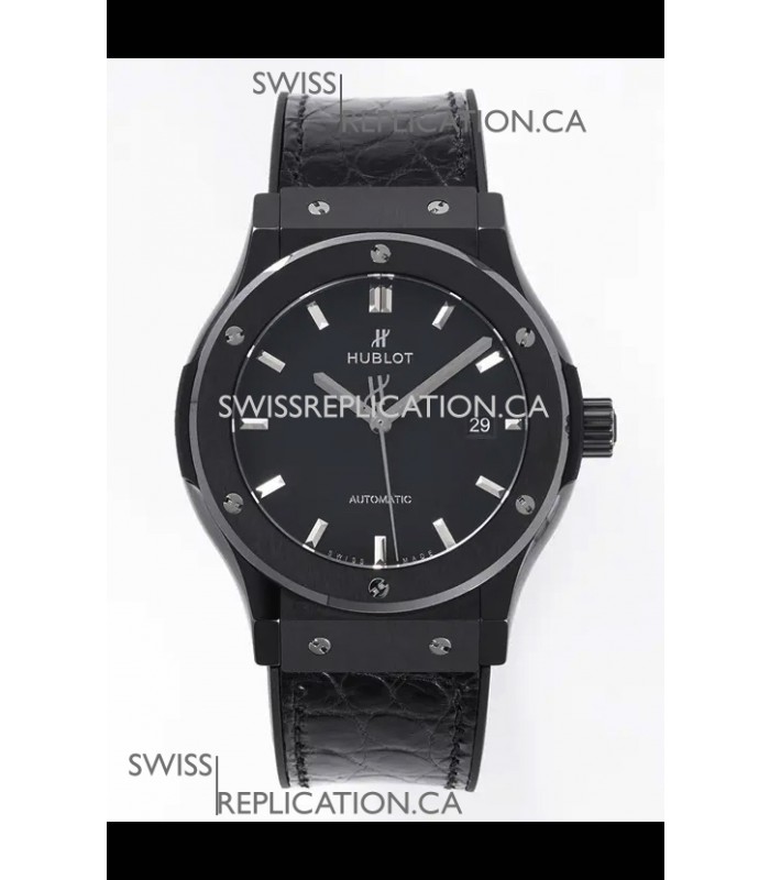 Hublot Classic Fusion Ceramic Casing Black Dial Super Clone Watch 42MM