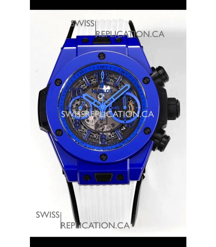 Hublot Big Bang Unico Chronograph Blue Ceramic Super Clone Watch 