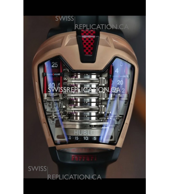 Hublot MP-05 La Ferrari DLC Coated Titanium Casing Hyper Clone Watch 