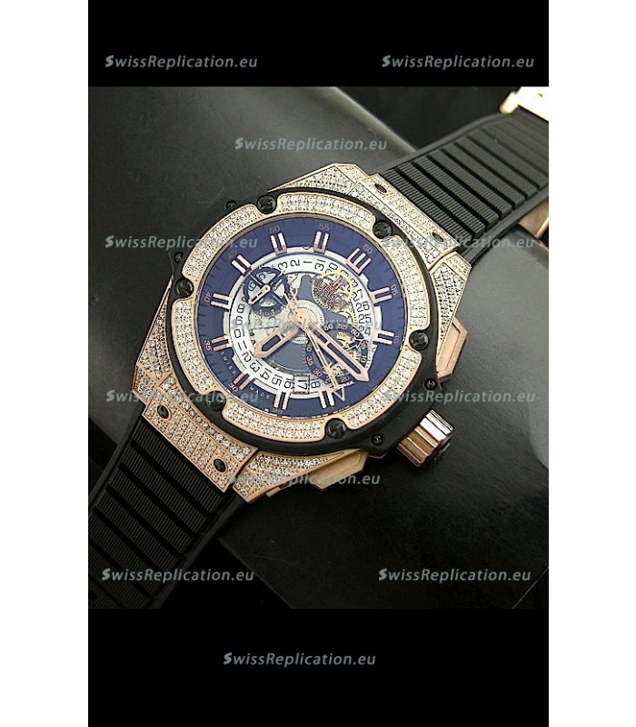 Hublot Big Bang King Power Skeleton Swiss Watch Diamonds Casing