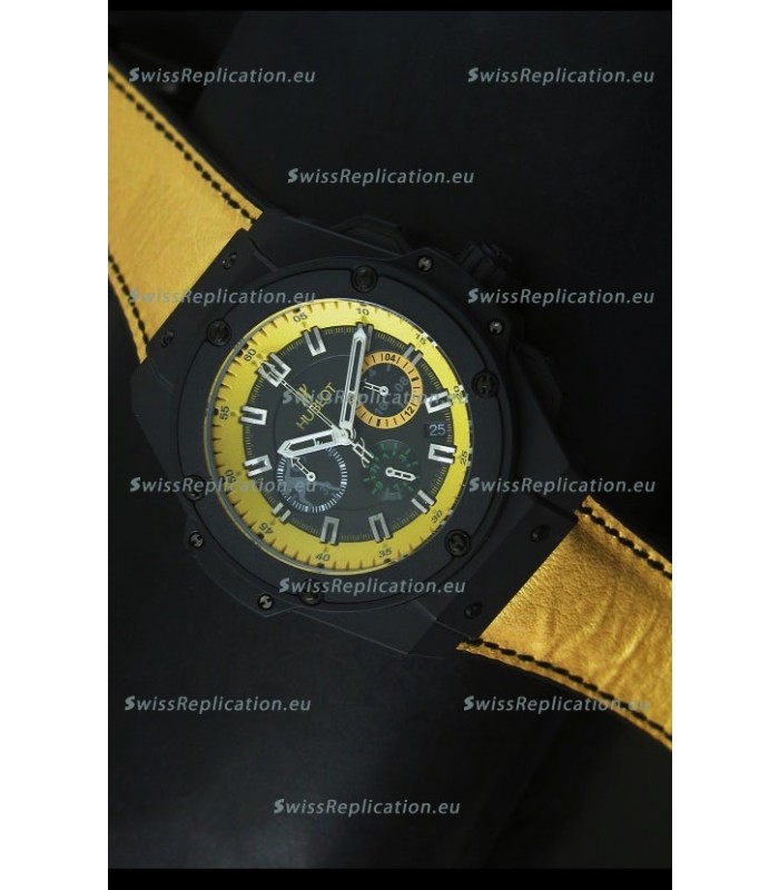Hublot Big Bang Yellow Skeleton Swiss Quartz Watch 45MM
