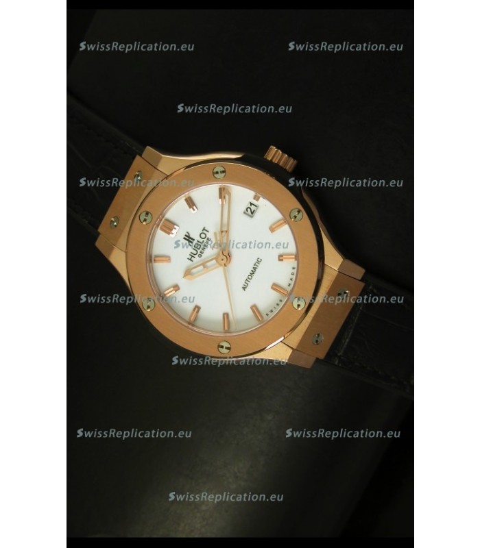 Hublot Classic Fusion 39MM Rose Gold Swiss Watch 