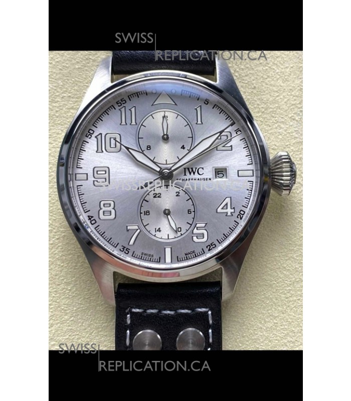 IWC PILOT'S Monopusher Steel Dial Replica Watch 